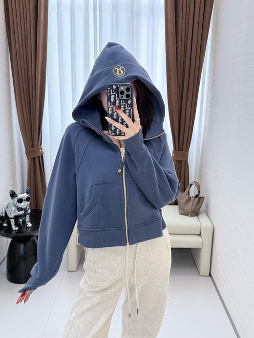 125-4极限特惠 渠道面料 独家 lu scuba 高密薄绒 宽松休闲 连帽卫衣 准码选 商品图1