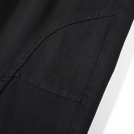 F012457新款美式高街碳素水洗直筒大口袋工装裤子可调节腰带长裤 商品图13