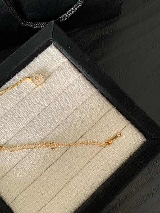 F012415新款百搭设计感十足贝母小双C项链 商品图8