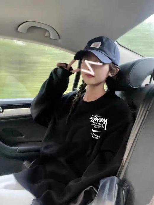 F012424联名款冬季加绒加厚圆领卫衣男女同款 商品图2