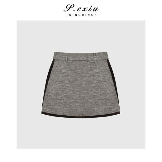 04-2潘依绣丁丁宠粉高级感复古撞色马甲半身裙套装Q6694 商品图2