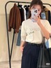 F012482春季女装简约印花字母宽松版短袖T恤衫 商品缩略图4