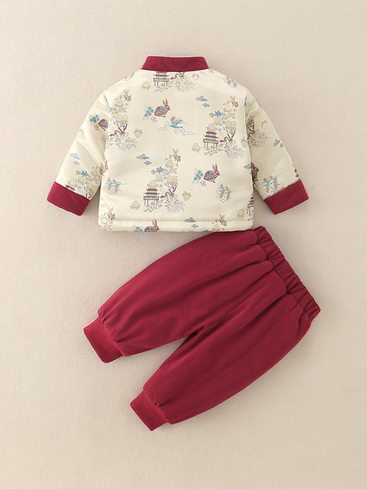 儿童秋冬新款新中式年服套装宝宝夹棉加厚唐装拜年服新年衣服男童 商品图2
