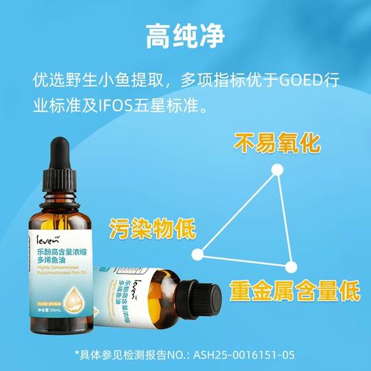 Leven乐馚荷兰高含量浓缩多烯液体鱼油50ml/瓶 商品图2