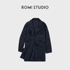 ROMI STUDIO土耳其进口头层绒面小羊皮复古中长款皮衣RWCAWT6136 商品缩略图0