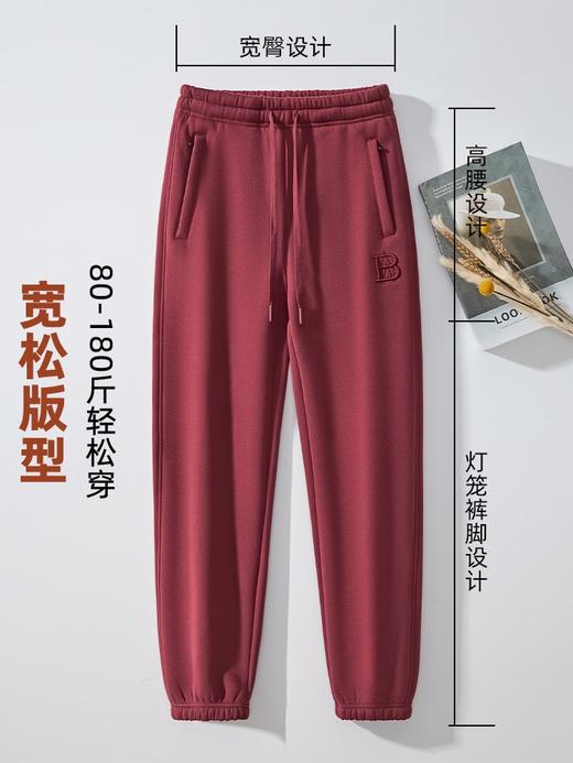 冬季加绒哈伦休闲裤女大码宽松显瘦休闲长裤 000XYLABK806 商品图2