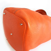 【95新】Hermes爱马仕橘色银扣Picotin 26菜篮子手提包女士 220126NJS23 商品缩略图6