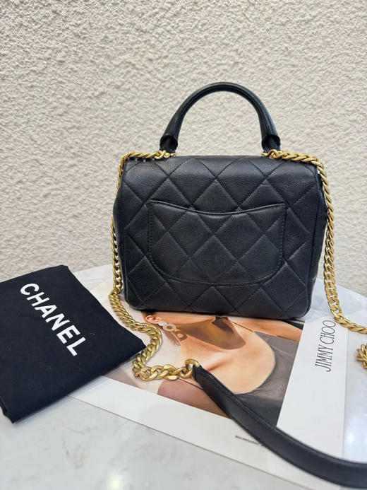 Chanel 23p 手柄  鱼子酱牛皮 方胖子 商品图1