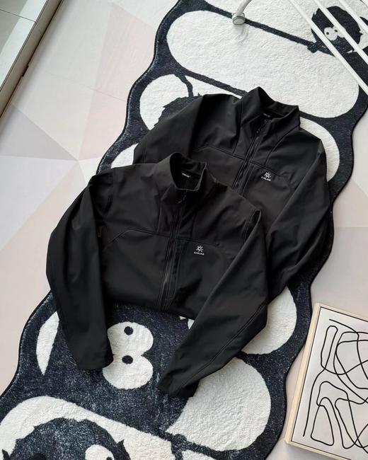 F012497防风防水防冰立体薄绒立领软壳衣外套 商品图1