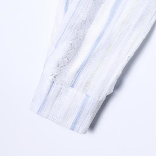 7020SDSA男士秋冬新款痞帅男装潮牌简约条纹翻领长袖衬衫百搭宽松衬衣 商品图4