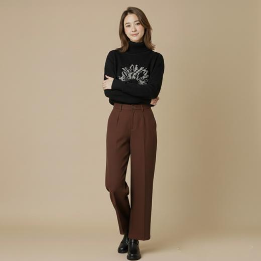 微信25D614-5205中高领羊毛衫 商品图3