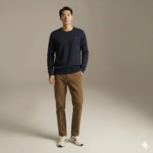 微信25D955-3204圆领加厚混纺针织 商品图0