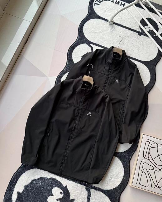 F012497防风防水防冰立体薄绒立领软壳衣外套 商品图0