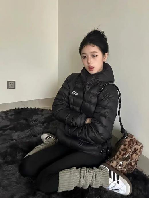 【YW】无忧购50%白鸭绒排骨羽绒服女短款轻盈加厚休闲运动连帽外套616 商品图1