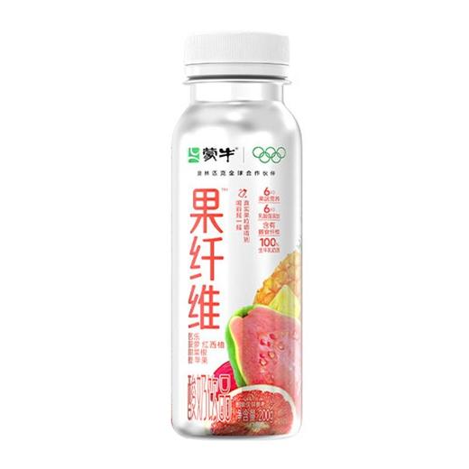 蒙牛 果纤维芭乐菠萝混合味酸奶 200g/瓶 商品图0