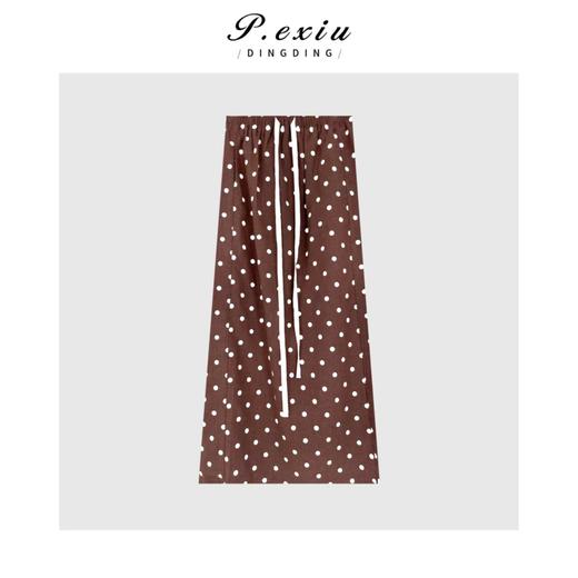 04-3潘依绣丁丁宠粉法式气质波点无袖上衣半裙套装Q6951 商品图2