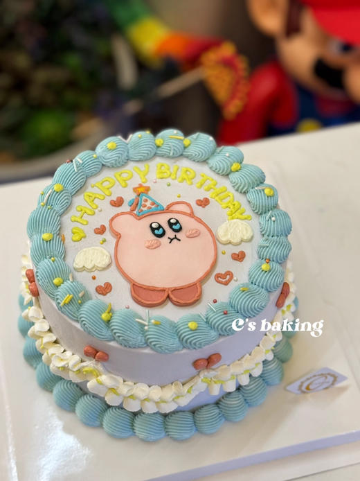 #可爱的星之卡比蛋糕 # 忌廉蛋糕（默认自提，收费配送请联系客服） 商品图0