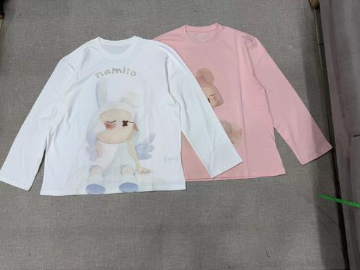 F012485早春新品卡通兔系列棉质宽松圆领长袖T恤上衣 商品图3