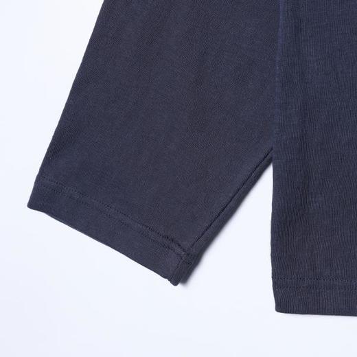 J678SDSA男士秋冬新款痞帅男装韩版纯色解构褶皱圆领长袖T恤百搭舒适 商品图3