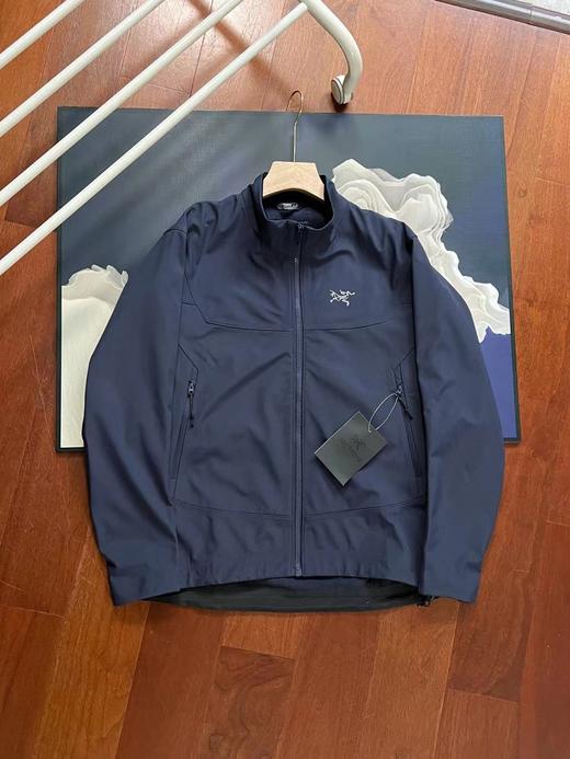 F012494刺绣logo户外运动立领防风刺绣加绒软壳外套 商品图5