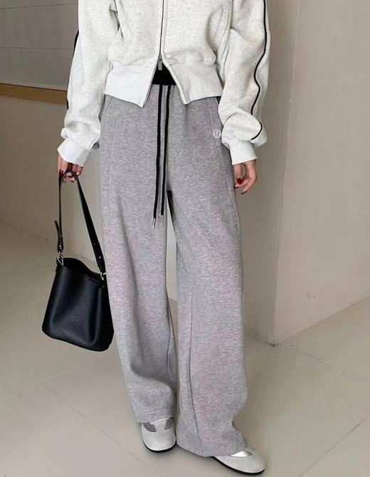 F012420秋冬慵懒氛围感撞色腰头香蕉裤卫裤休闲裤 商品图7