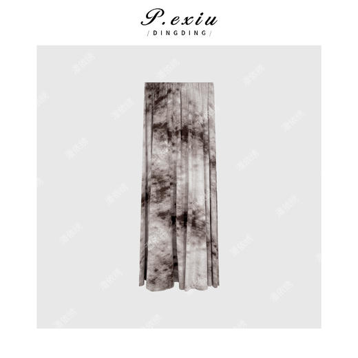 04-2潘依绣丁丁宠粉新中式晕染水墨针织套装Q7810 商品图2