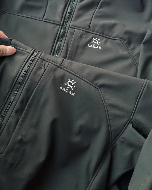 F012497防风防水防冰立体薄绒立领软壳衣外套 商品图3