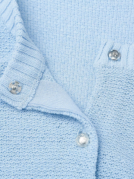 慵懒风浅紫针织开衫 春季新款圆领宽松显瘦空调衫外搭 商品图5