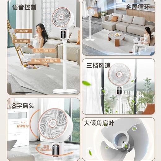 容声电风扇循环扇遥控电风扇大风力语音落地扇家用台立两用风扇 商品图1
