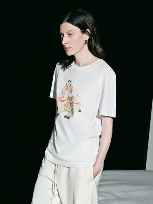 F012477春季新款马年限定五花马图腾印花T恤 商品图6