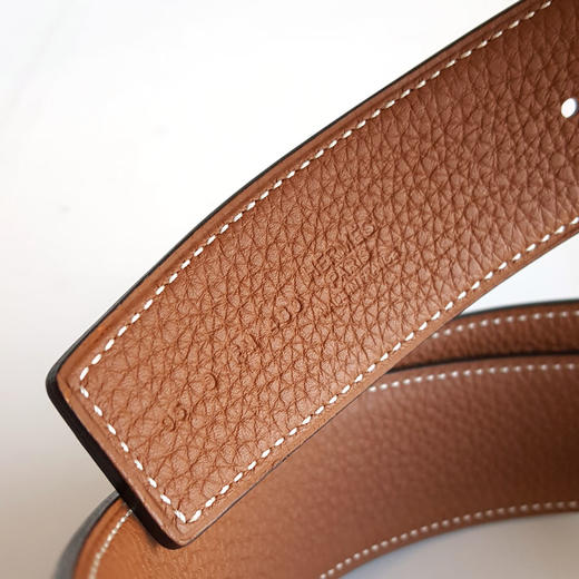 【98新闲置】Hermes爱马仕H074562CK05 | H077971CAAA095黑棕拼色Constance康康H银扣3.8CM双面腰带男士 130126HS61 商品图2