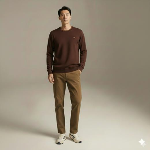 微信25D955-3204圆领加厚混纺针织 商品图4