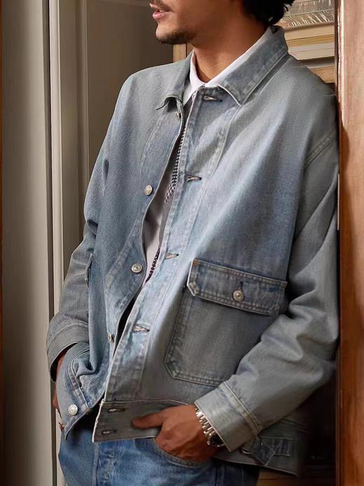F012486匠心丹宁日本制24新款男士牛仔长袖外套 商品图5