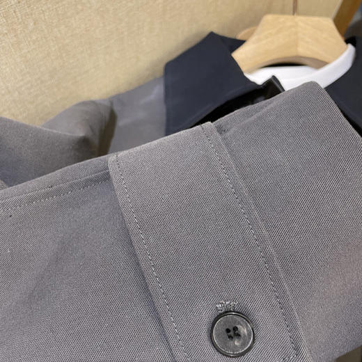 岛国单！极简复古！2026春秋莱赛尔+棉！撞色翻领一手长风衣外套！ 商品图2