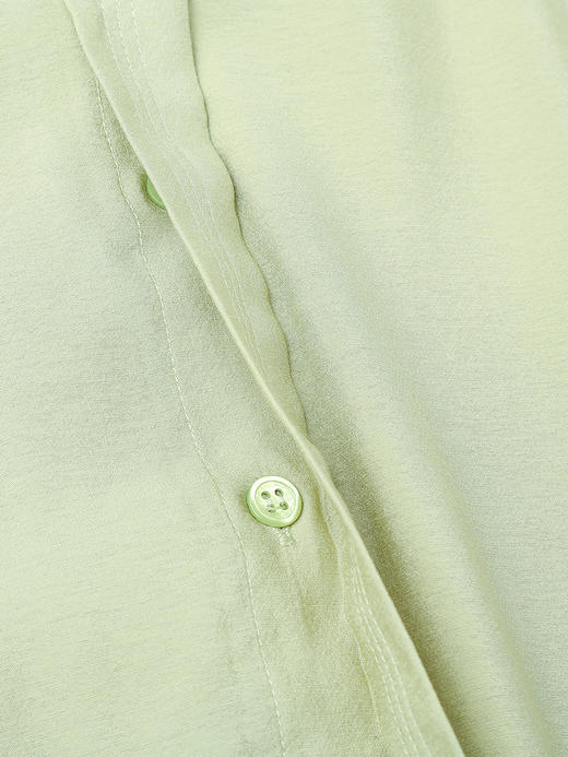 浅薄荷绿垂感衬衫女 2026 春装新品 宽松显瘦透气防晒通勤衬衣 商品图2