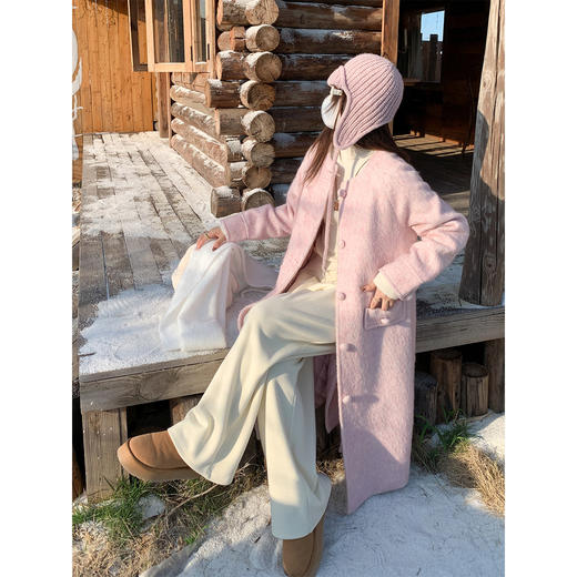 <曾小咸推荐>现货秒杀 ！微信超特价！3色加绒直筒休闲裤 日常189.99 立减100 秒杀89.99！ 湖蓝色毛衣 秒杀89.99！ 条纹连帽毛衣 秒杀99.99！粉色呢子大衣 秒杀179.99！ 商品图3