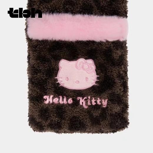 F012468二合一设计联名款豹纹毛绒手套帽子围巾 商品图14