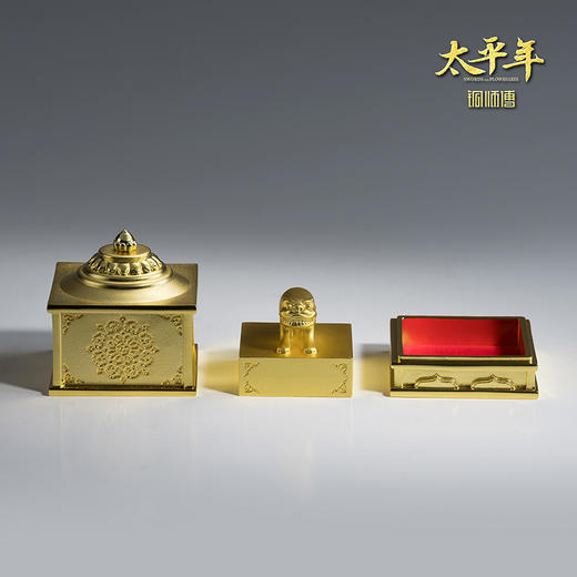 铜师傅 吴越王宝摆件《太平年》联名款 官方正版授权 玺印摆件 商品图6