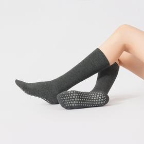 秋冬新品纯色款中筒压力款紧缚防滑美拉德色系普拉提袜彩棉瑜伽袜XY