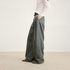 lost in echo2026年春季新款休闲百搭扣袢叠褶宽松阔腿及地长裤女 商品缩略图3