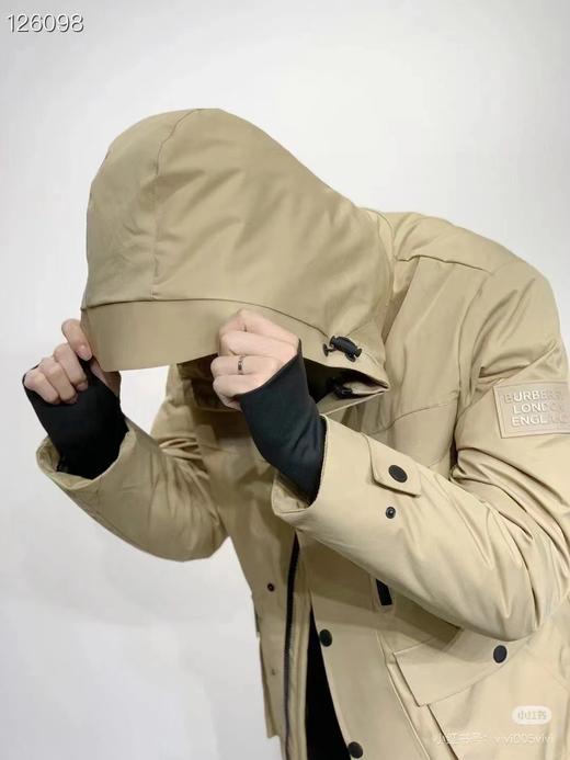 F012437冬季新款定制工装大口袋短款连帽情侣羽绒服 商品图3