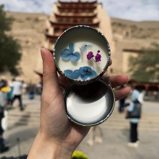 【 飘香敦煌·铁盒熏香蜡烛】敦煌小众香薰蜡烛 花香家用办公室香薰 商品图3