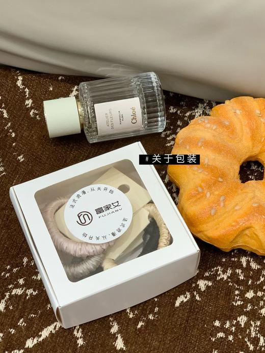 F012466少女风法式富家女缎面褶皱发圈6件套 商品图3