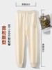 新款冬季高腰加绒保暖紫色裤子女士简约宽松百搭长卫裤 000XYLABK801 商品缩略图2