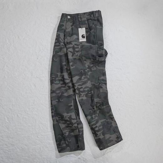 F012458加绒新款OOTD高街户外迷彩伐木工装裤长裤子牛仔裤 商品图1