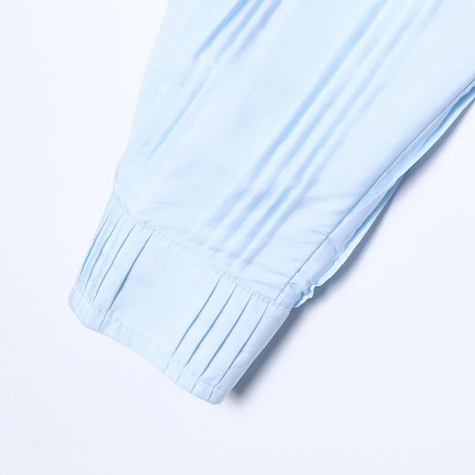 7021SDSA男士秋冬新款痞帅男装韩版潮牌纯色褶皱翻领长袖衬衣百搭休闲 商品图4