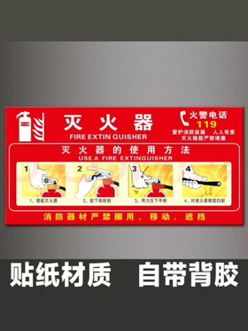 【MMK】灭火器使用方法标志