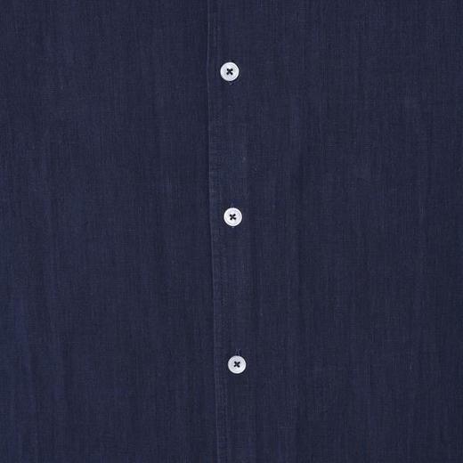 1170SDSA男士春夏新款痞帅男装老钱风百搭纯色长袖衬衫时尚休闲衬衣 商品图3