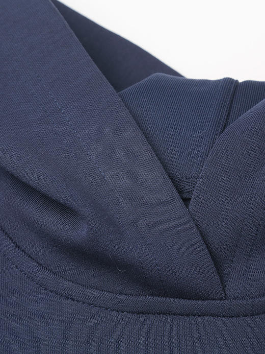 通勤百搭连帽卫衣 2026 春装新品 藏青色 POETRY 印花宽松显瘦上衣 商品图2