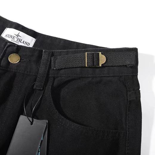 F012457新款美式高街碳素水洗直筒大口袋工装裤子可调节腰带长裤 商品图10